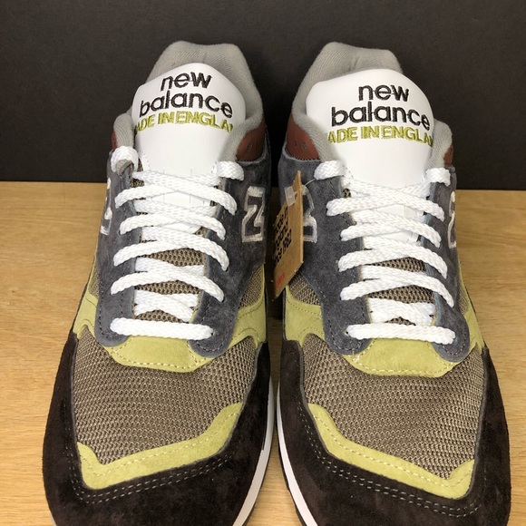 New Balance 1500 Made in England Brown Green Shoes - Picture 2 of 7